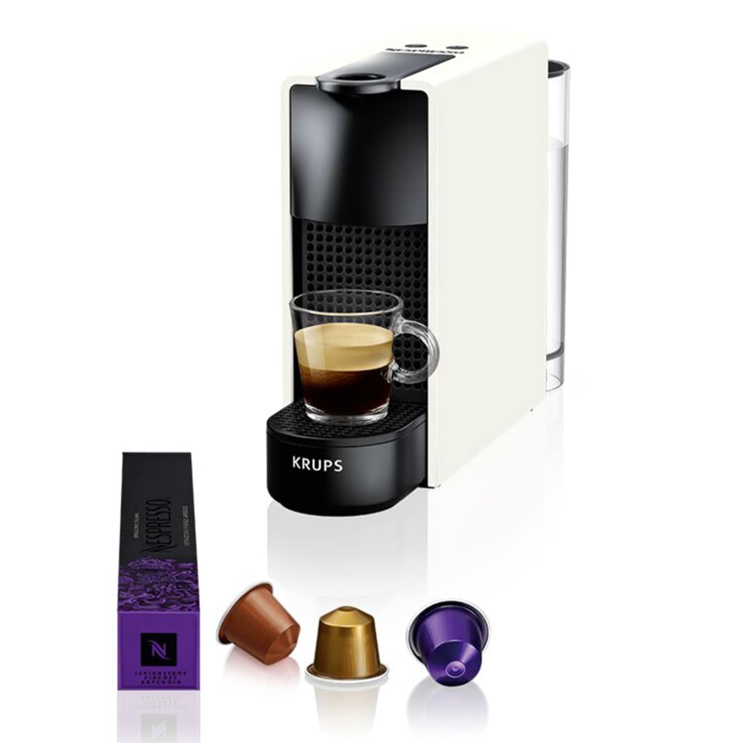 Machine à Café à Capsules Compacte - Blanche